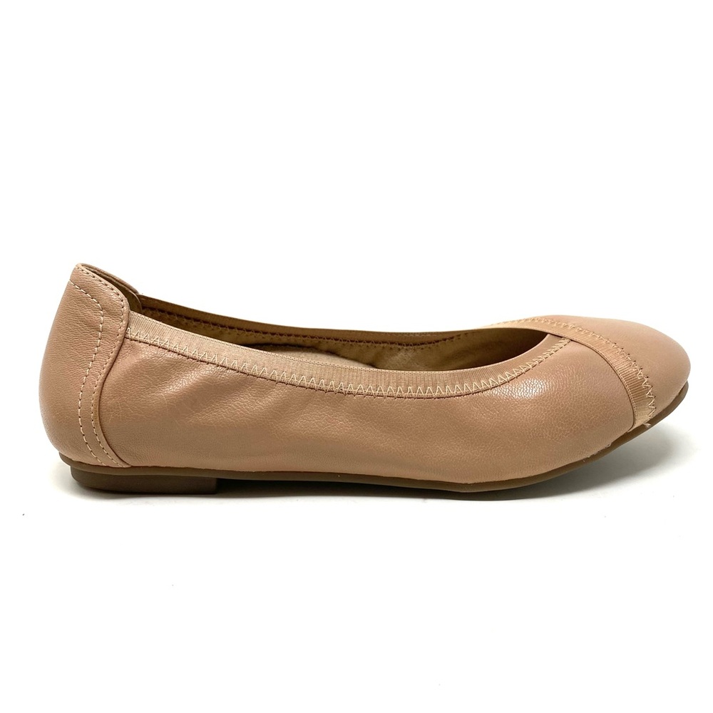 VIONIC CAROLL LEATHER BALLET FLAT (WOMEN'S) - TAN